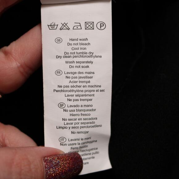 Anthropologie See U Soon Sheer Sleeve Black Collared Button Blouse Size XS - Picture 8 of 10